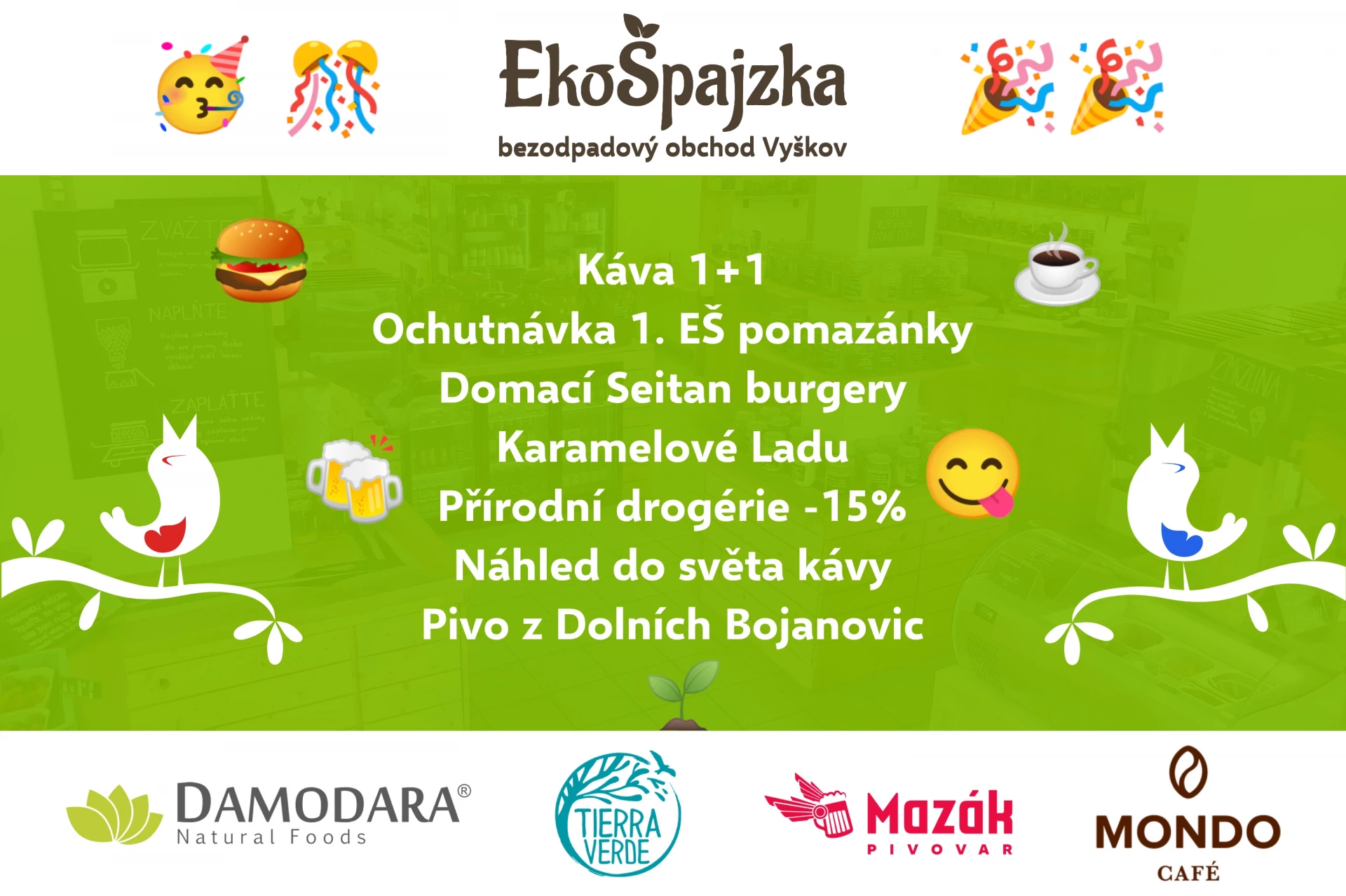 EkoŠpajzka slaví 2. narozeniny