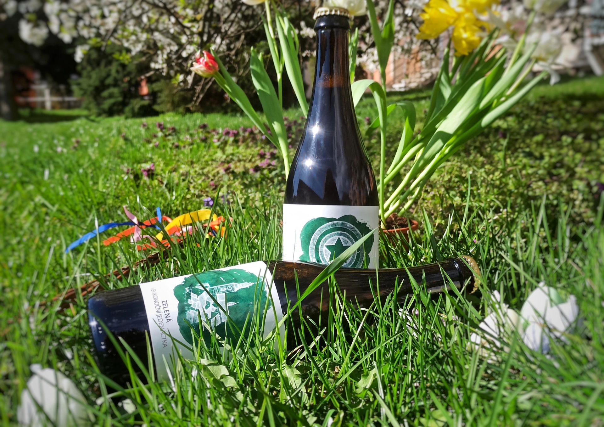 Zelené pivo od Pivečka