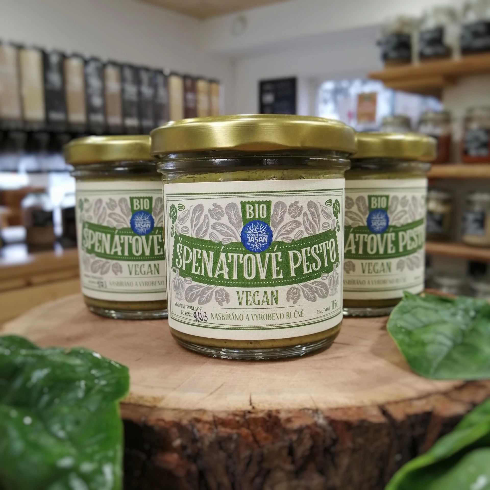 Špenátové pesto