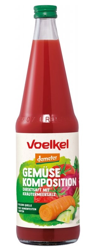 Zeleninová kompozice s mořskou solí