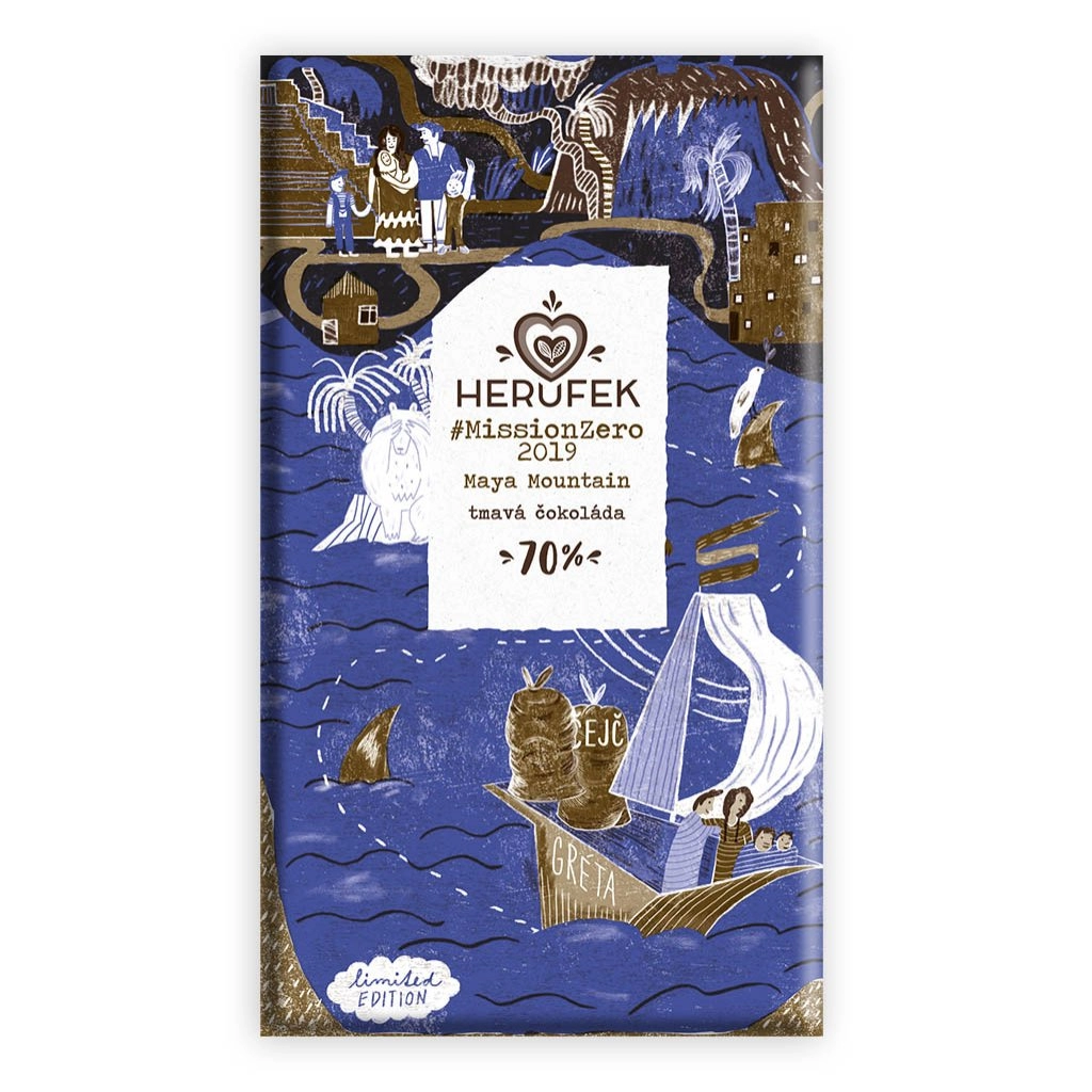 Čokoláda tmavá 70% single origin Maya Mountain Cacao #MissionZero 2020 BIO