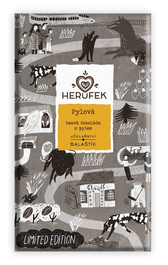 Čokoláda tmavá Pylová feat. Včelařství Balaštík