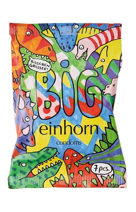 Einhorn Kondomy BIG - "Tyrannosaurus sex" 7ks