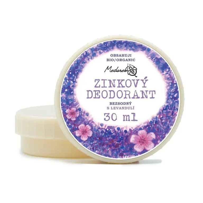 Zinkový deodorant levandule - 30 ml