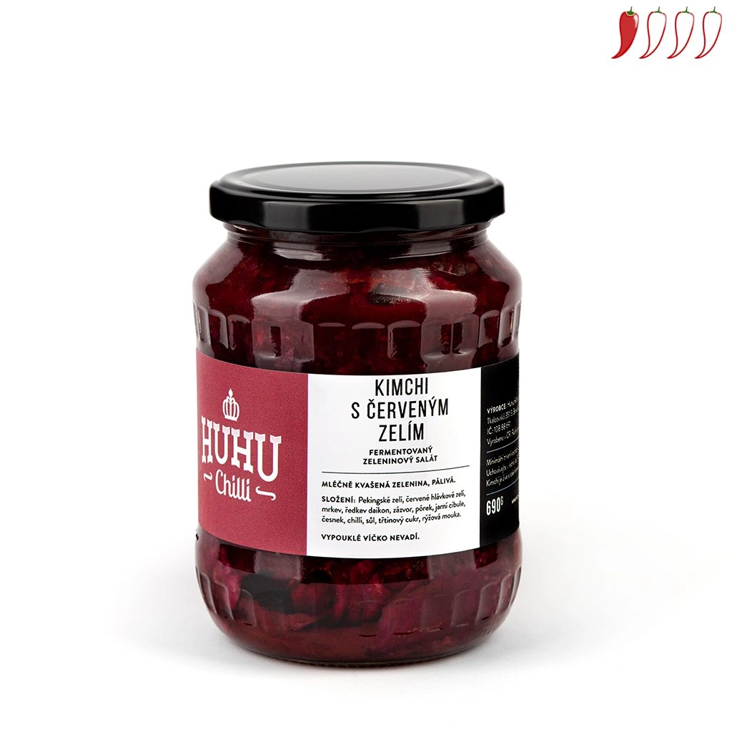 Kimchi s červeným zelím 690g