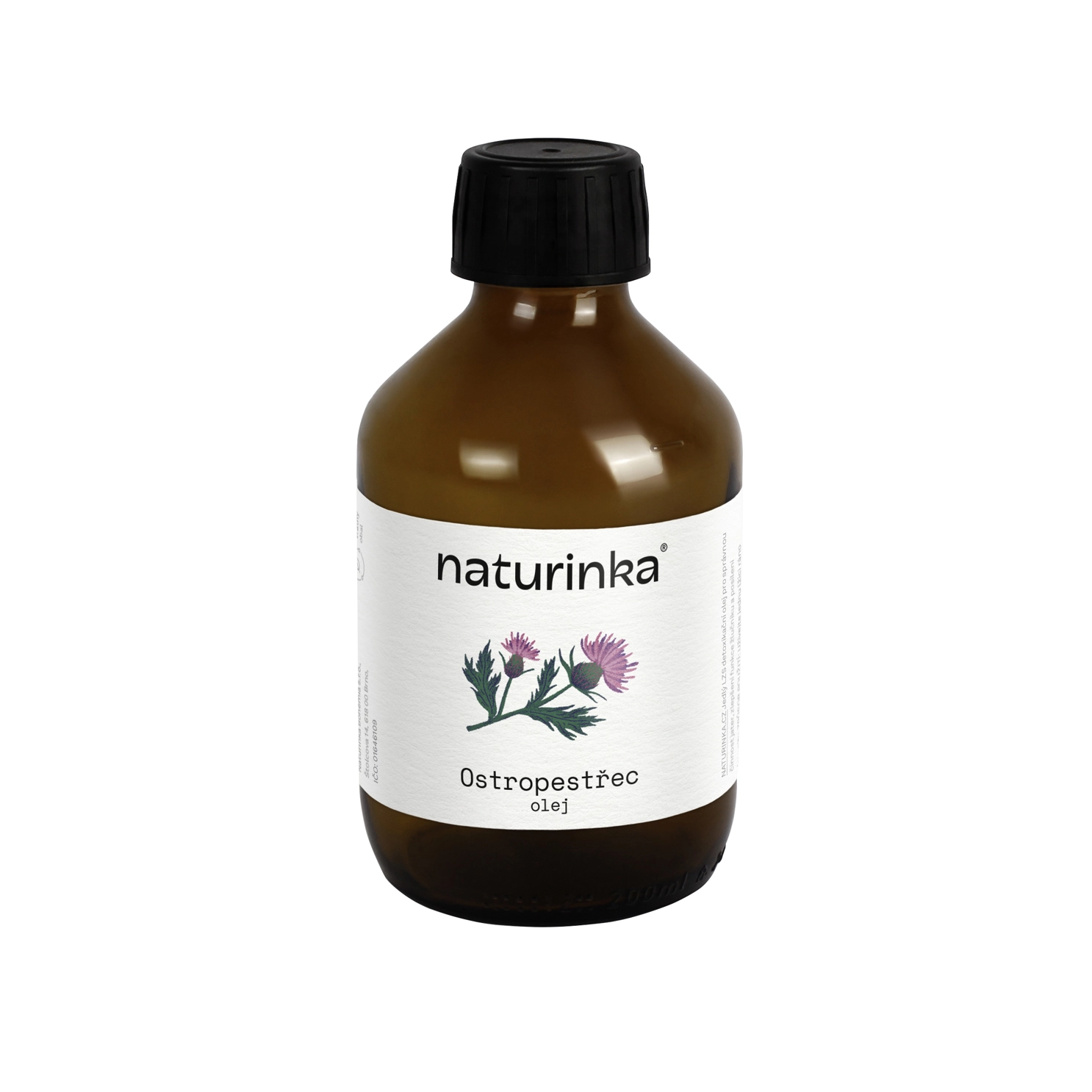 100% Ostropestřecový olej 200 ml