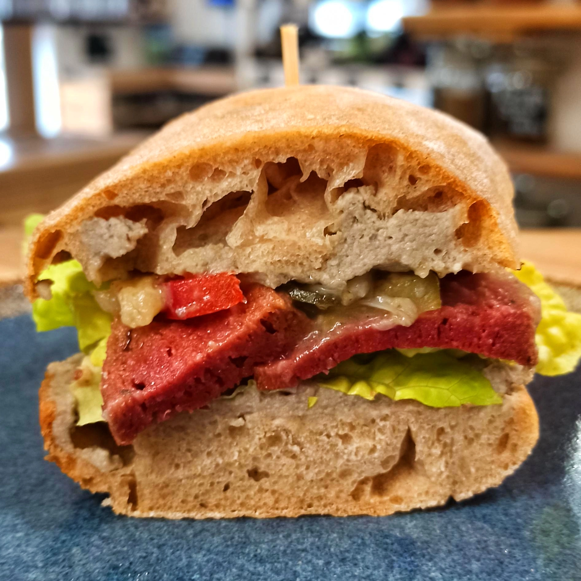 Plněná ciabatta