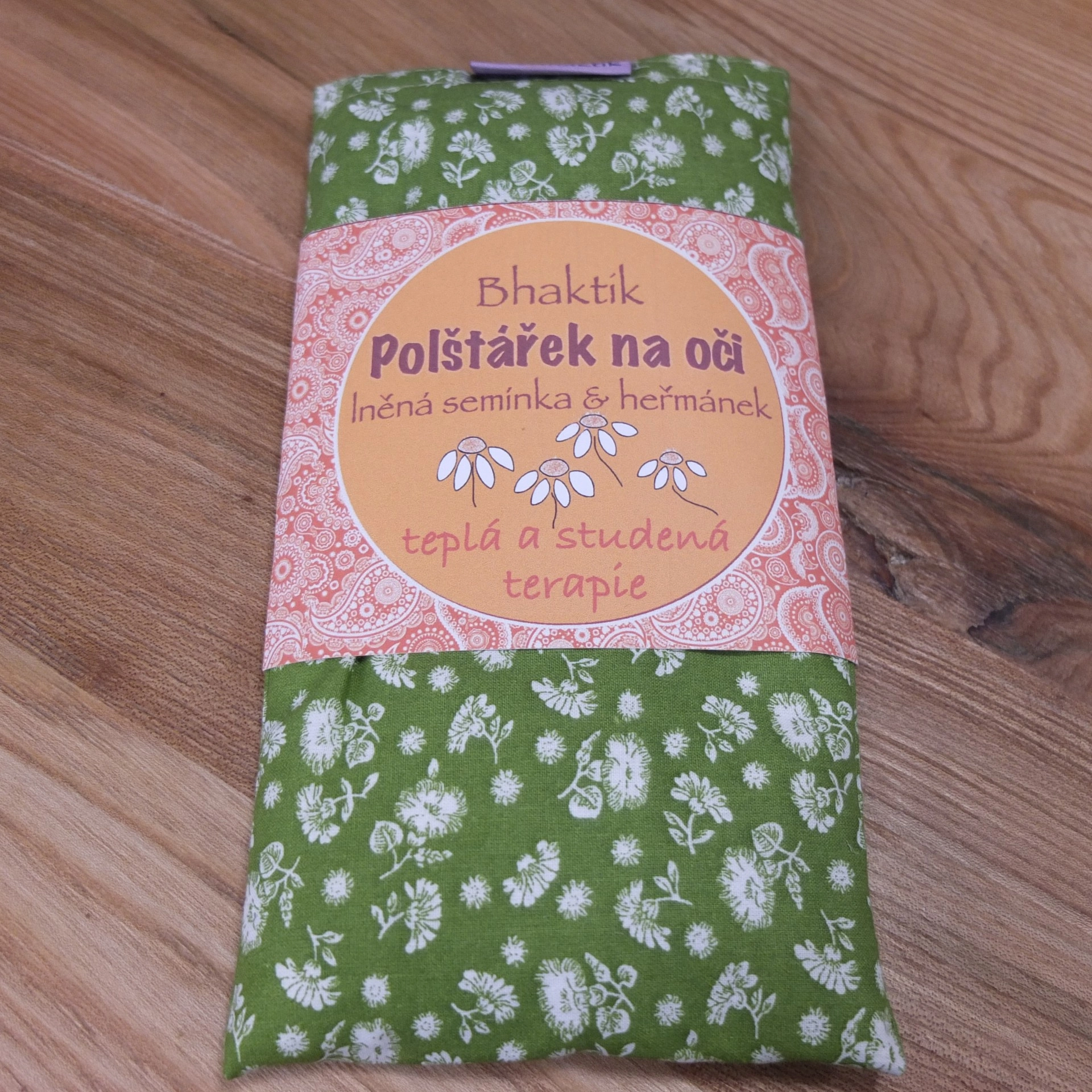 Polštářek na oči - lněná semínka & heřmánek