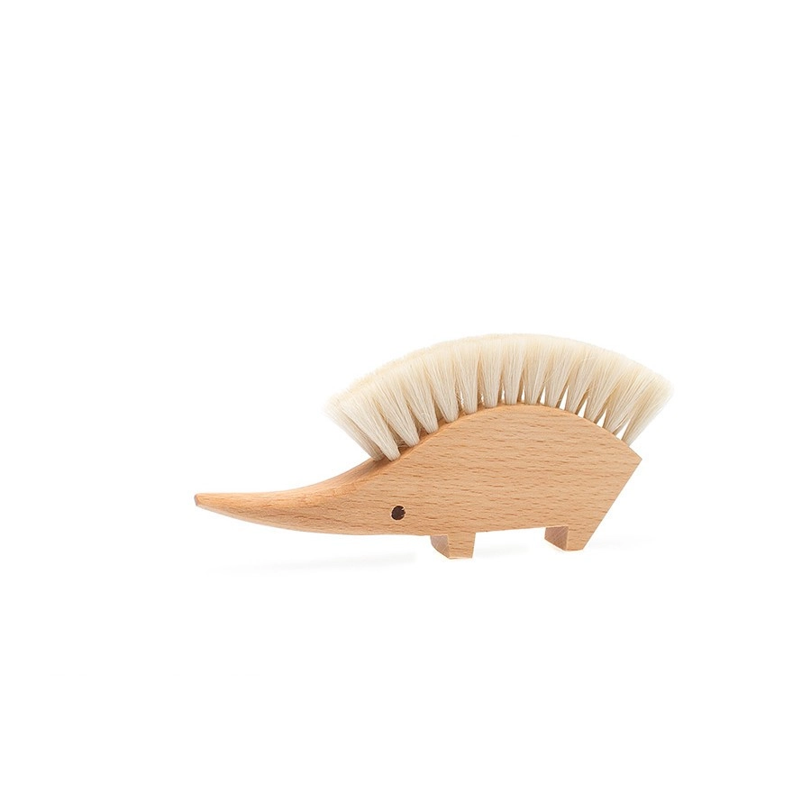 Metlička na stůl - bílý ježek