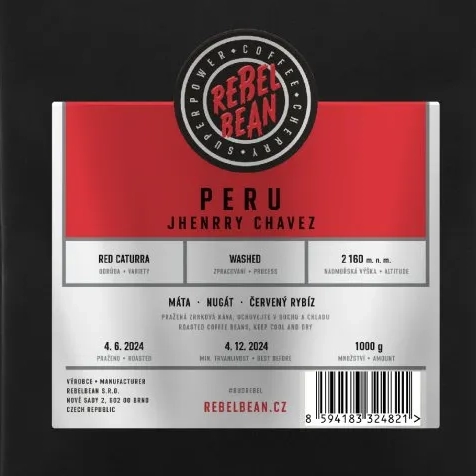 Káva Peru Jhenrry Chavez