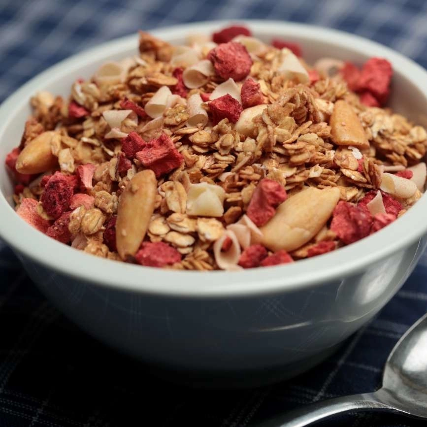 Pečené müsli jahodové