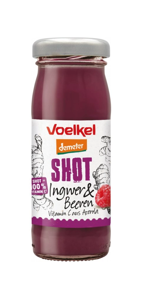 BIO zázvor/malina shot 95 ml